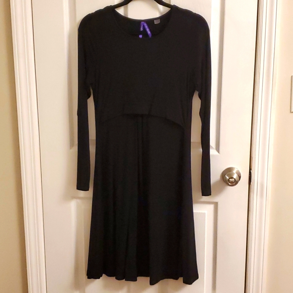 Seraphine Black Maternity and Nursing Dress